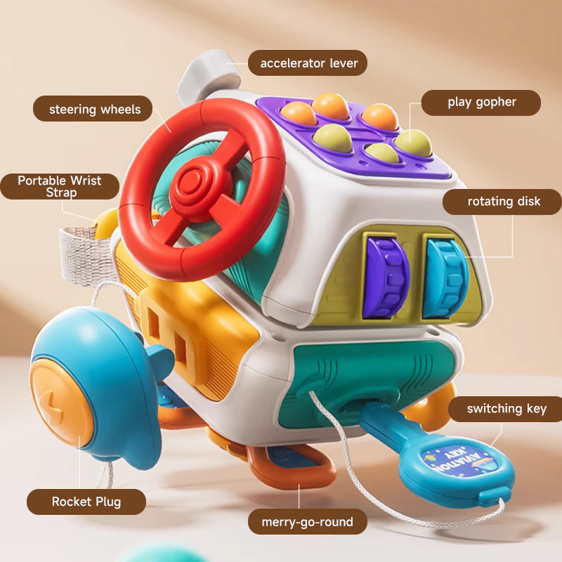 Travel Accessories Baby - Montesori mainan sensor bayi kubus sibuk
