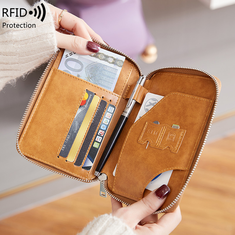 Travel Accessories Wallet - Dompet Paspor Multifungsi Berbahan Kulit PU
