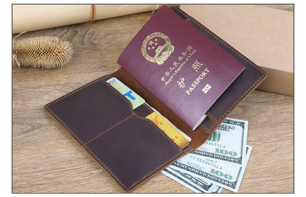 Crazy Horse Kulit Case Retro B - Travel Accessories Wallet ulasan dan harga