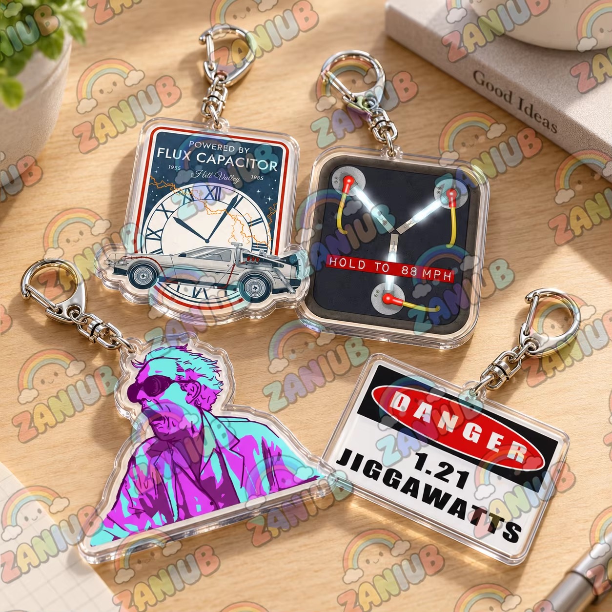 Gantungan Kunci Delorean denga - Travel Accessories Jewelry ulasan dan harga