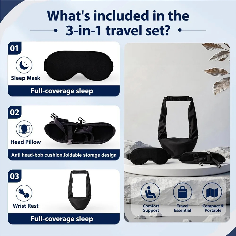 Set Perlengkapan Tidur Pesawat - Travel Accessories Long Flight ulasan dan harga