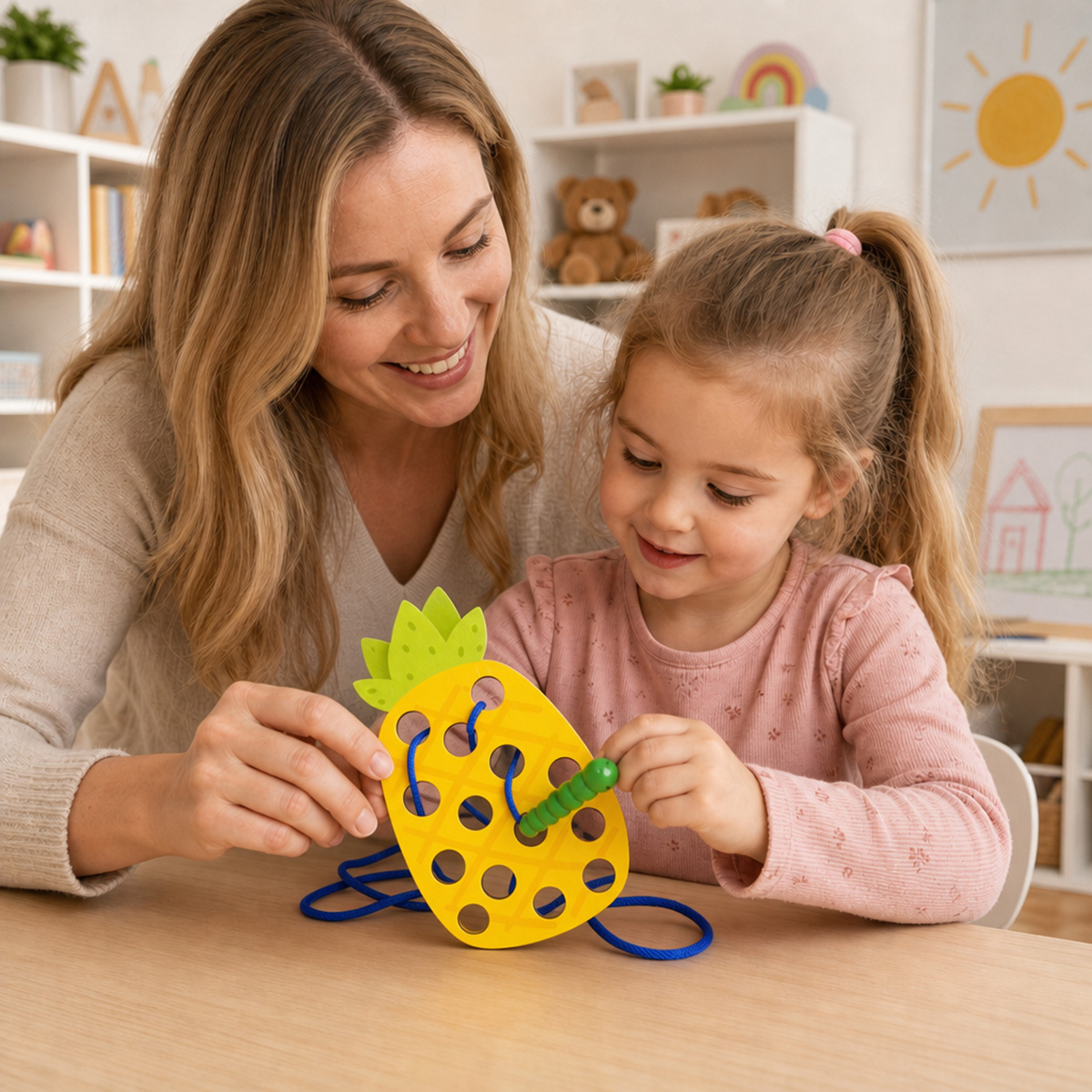 Mainan Puzzle Nanas dari Kayu  - Travel Accessories Baby ulasan dan harga