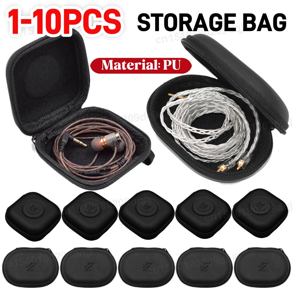 1-10 Buah Kotak Earphone KZ Ku - Travel Accessories Organizer Bag ulasan dan harga