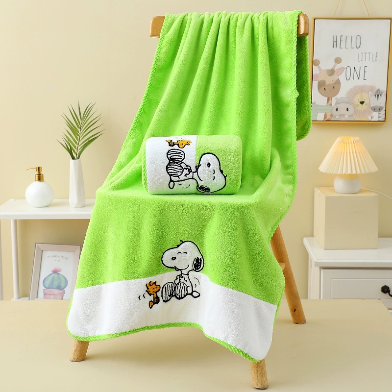 Handuk Mandi Snoopy Berbahan F - Travel Accessories As Gifts ulasan dan harga